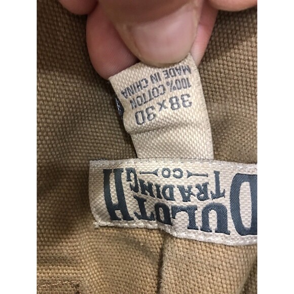 Duluth Trading Carpenter Pants 38x30 Cargo Relaxed Canvas Work Wear - Picture 9 of 9